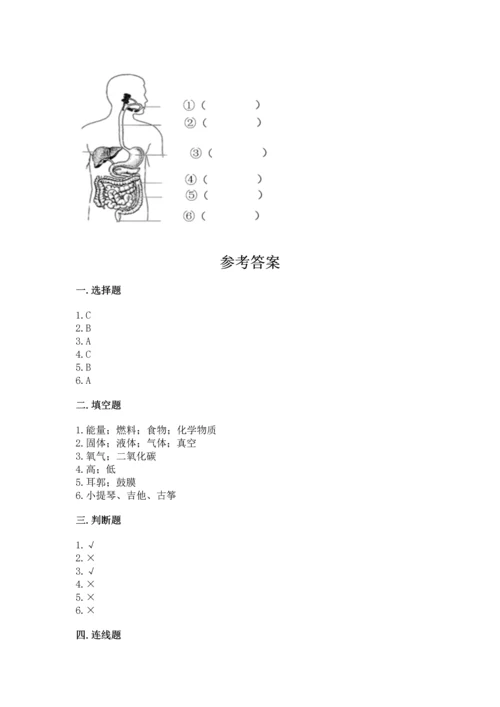 教科版科学四年级上册期末测试卷可打印.docx