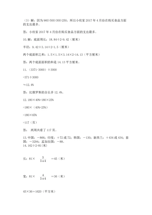 六年级小升初数学应用题50道精品（各地真题）.docx