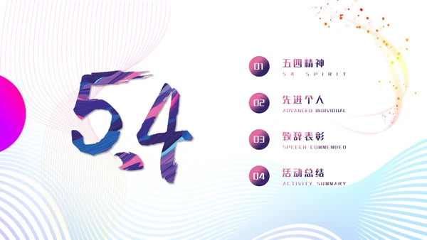 五四运动精神青年节主题宣讲通用PPT