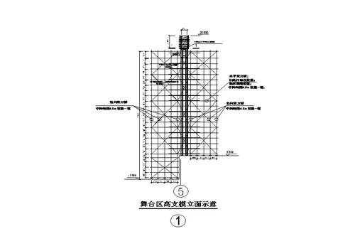 最新马戏宫中心舞台区高支模施工方案