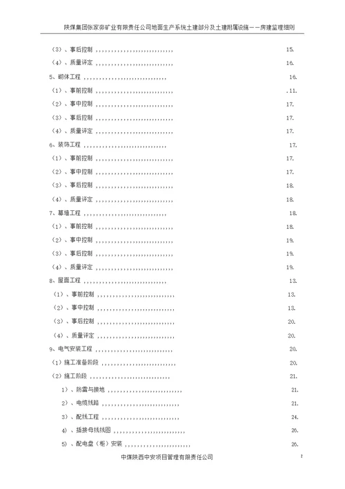 房建监理细则内容