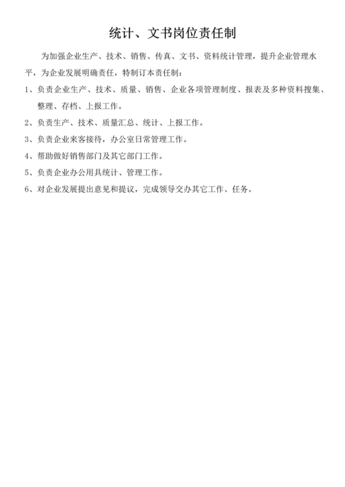 公司管理标准规定及各岗位基础职责.docx