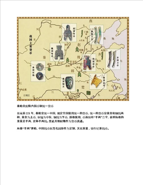 中国古代古钱币演变发展历史一览表