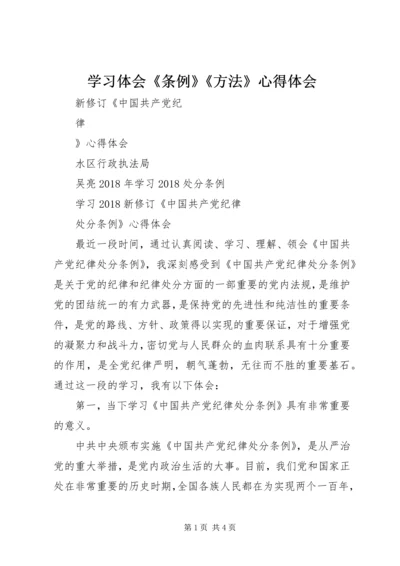 学习体会《条例》《方法》心得体会 (3).docx