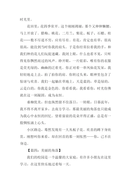 最美丽的角落作文.docx