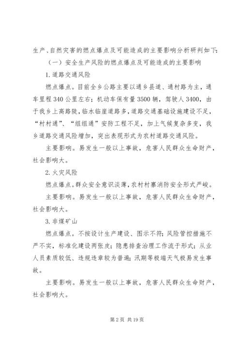 安全生产和自然灾害风险研判分析会商情况的报告.docx