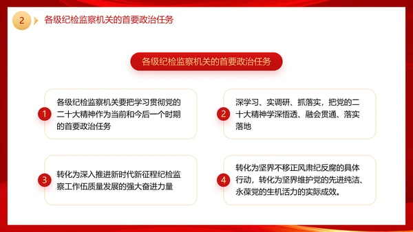 二十届中央纪委二次全会公报党政风党课PPT模板