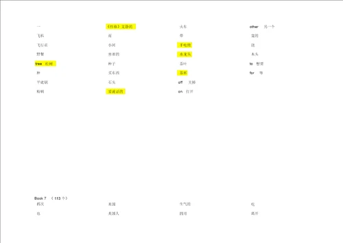 小学英语单词表全12册