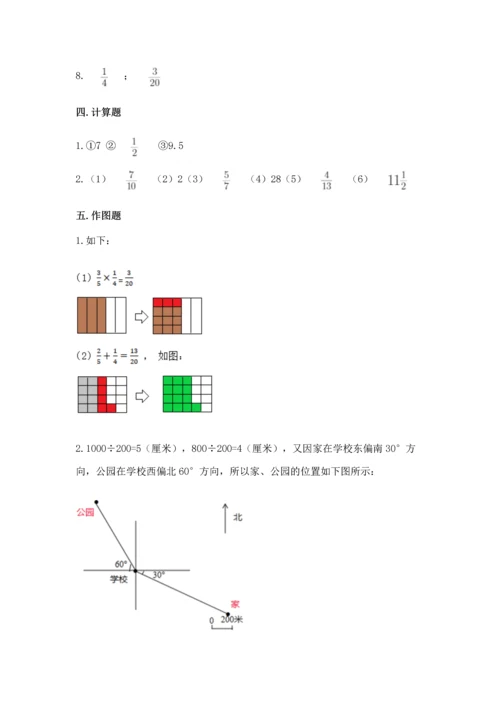 人教版六年级上册数学期中测试卷精品【典优】.docx