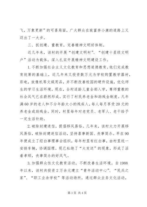 村先进党组织材料 (2).docx