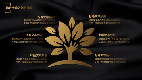高端黑金质感毕业论文答辩通用PPT模板
