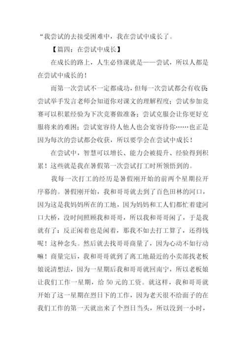 在尝试中成长作文500字.docx