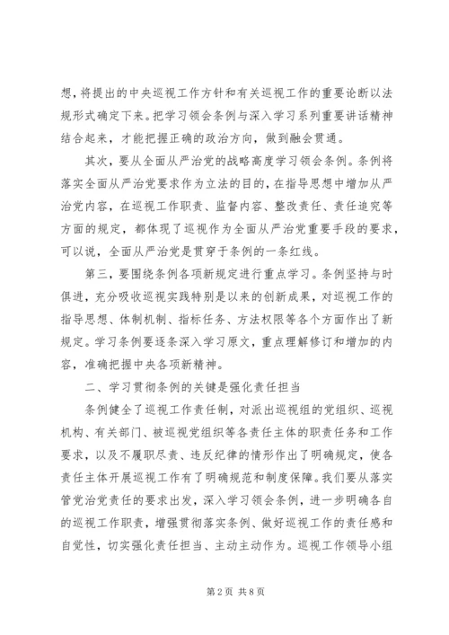 学习党员巡视条例心得体会3篇.docx