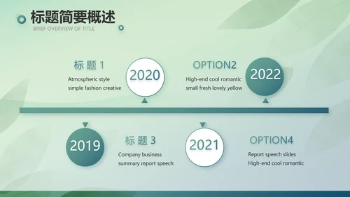 绿色清新春天春季旅游电子相册PPT