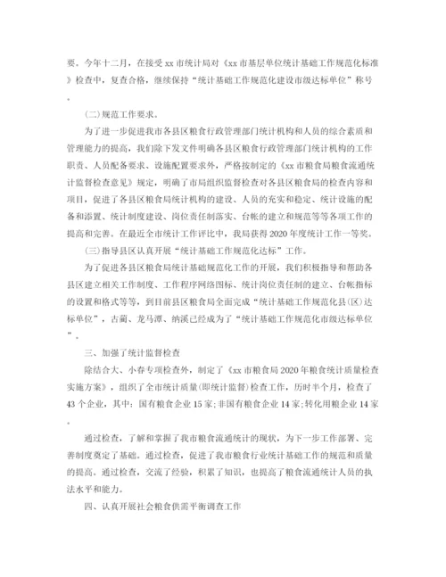 精编之统计员年度工作总结范文.docx