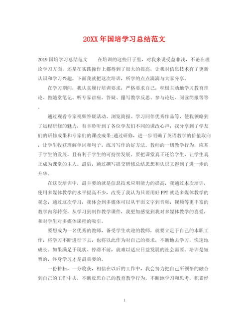 精编之国培学习总结范文2.docx