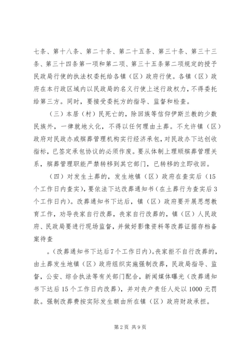 落实殡葬管理方案_1.docx