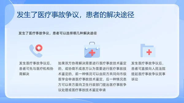 蓝色简约医院法律法规培训PPT课件
