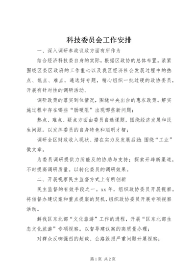 科技委员会工作安排 (2).docx