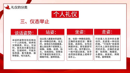 红色小学生文明礼仪课件主题教育PPT模板