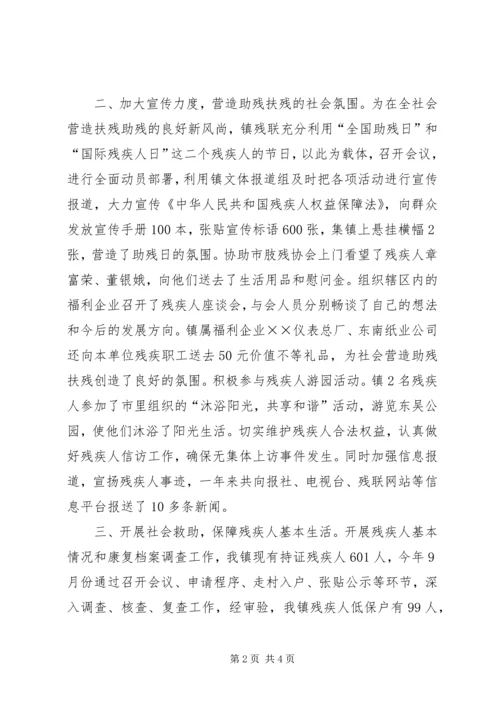 乡镇残联的年度工作总结.docx