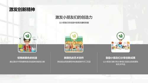 探索颜色实验课PPT模板