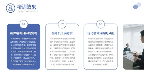 蓝色商务人力资源培训通用PPT模板