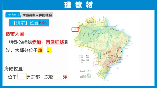 七下：美国、巴西（一轮复习课件30张） （人教版）
