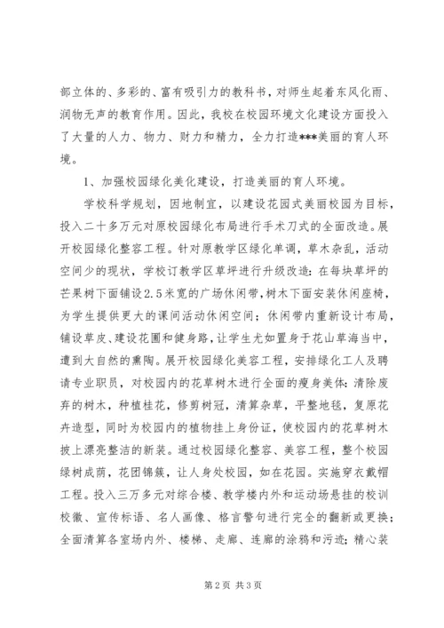 学校园文化建设工作汇报.docx