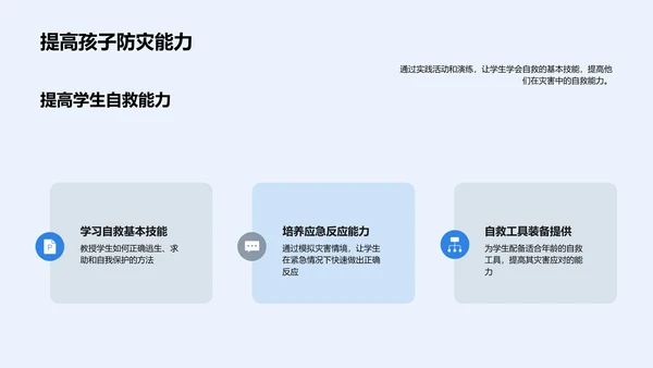 校防灾教育演讲PPT模板