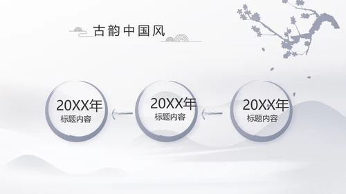 水墨江南徽派建筑工作总结汇报动态PPT