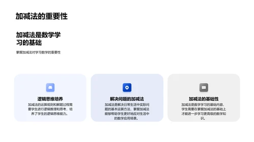 探讨加减法教学PPT模板