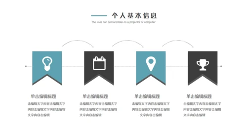 西装男竞聘求职简历通用PPT模板