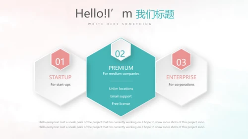 唯美小清新微立体述职工作总结通用PPT动态模板