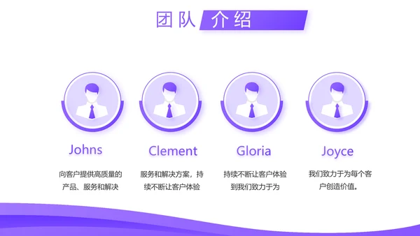 紫色大气企业公司宣传简介动态PPT