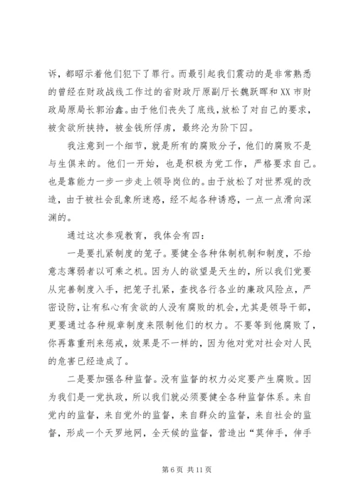 党员干部参观反腐倡廉展览馆心得5篇.docx