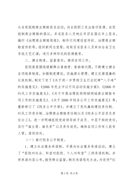 人民医院纪检监察工作总结.docx