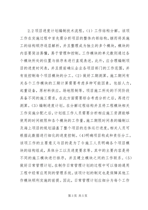 海洋工程项目进度计划综述.docx