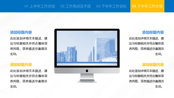 城市背景商业建设工作总结通用PPT模板