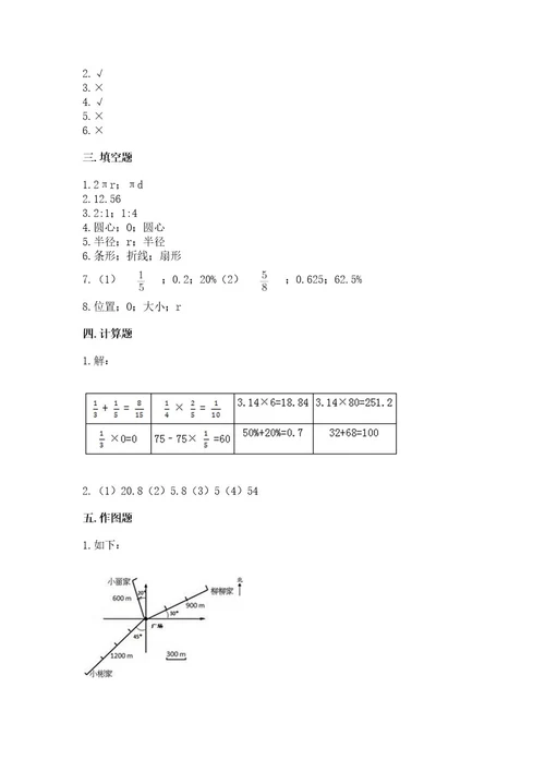 小学六年级数学上册期末考试卷附完整答案（各地真题）