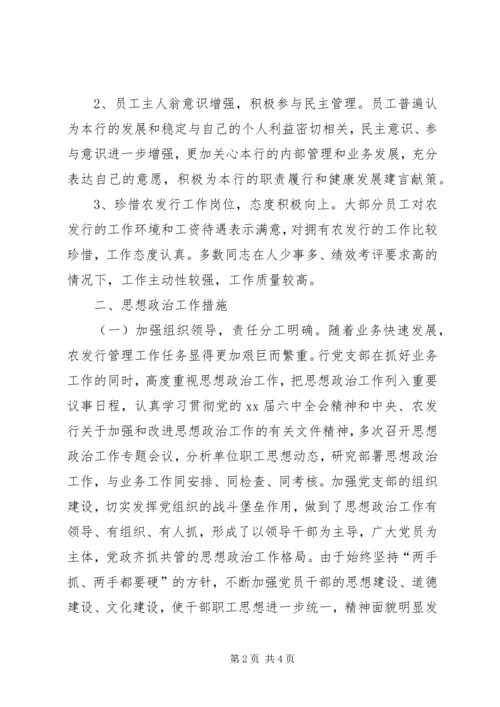 支行思想政治情况自查汇报_1.docx