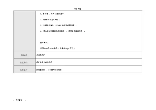 产品需求文档模板
