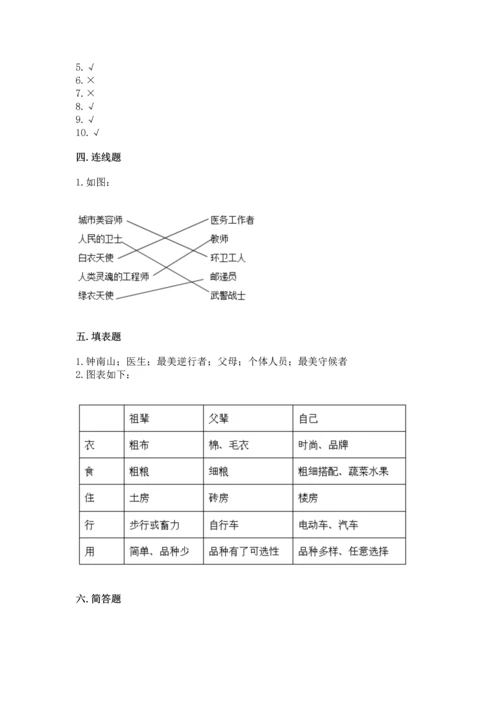 部编版小学四年级下册道德与法治《期末测试卷》及1套参考答案.docx