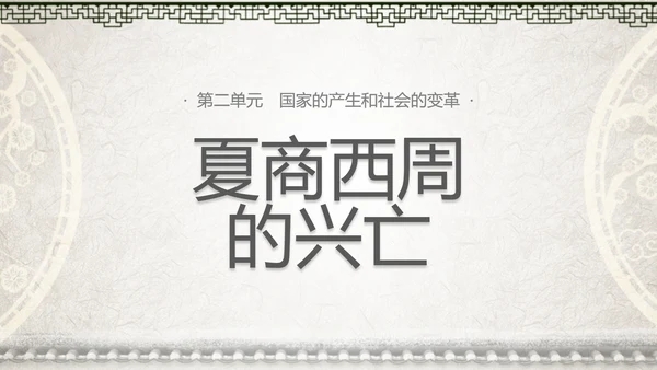 初高中历史夏商西周兴亡史PPT课件