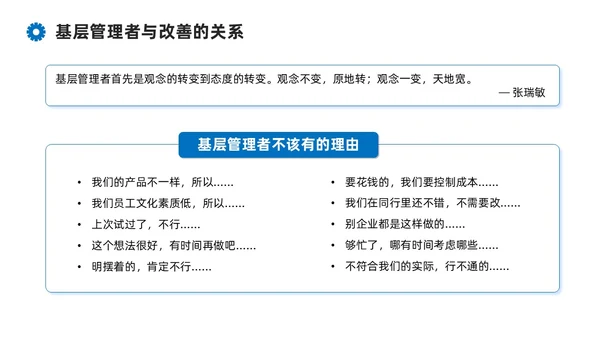 蓝色系商务简约班组现场管理技能培训课件PPT模板