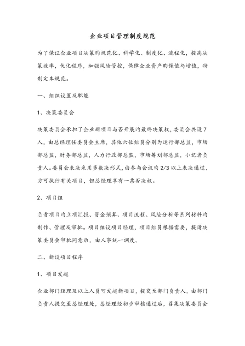 公司项目管理制度规范.docx