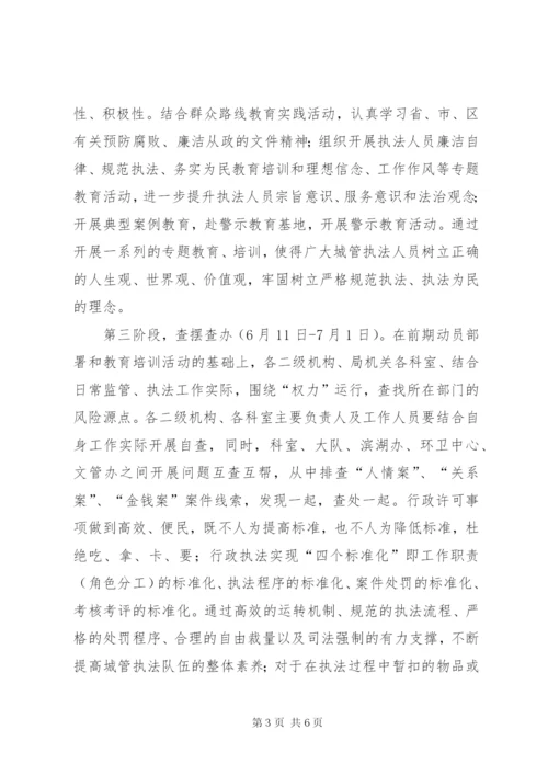 城管局廉洁执法工作方案.docx