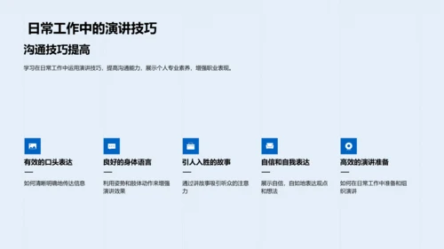 职场演讲技巧研讨PPT模板
