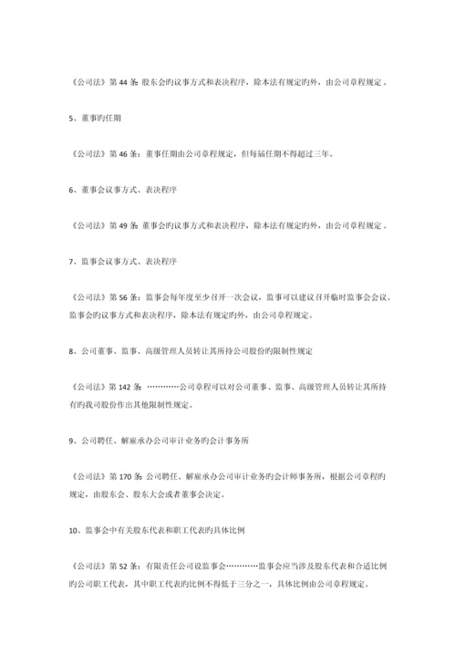 干货起草、修改公司章程的注意要点汇总.docx