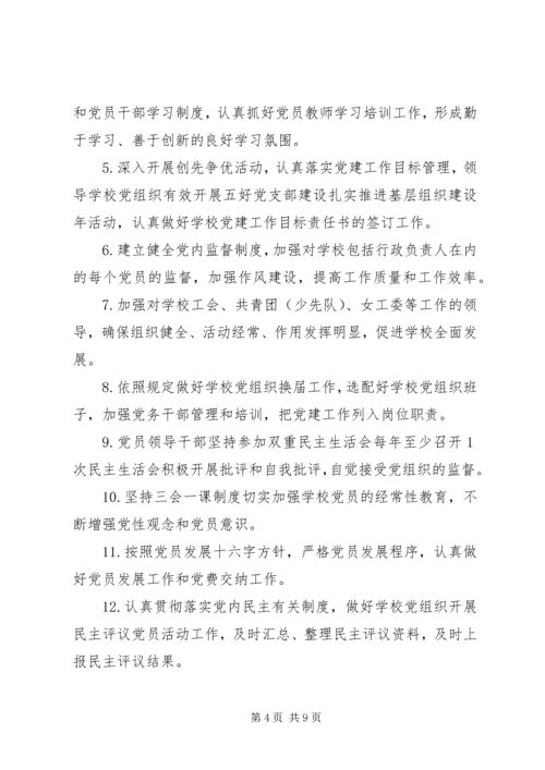 学校党建工作责任书 (2).docx